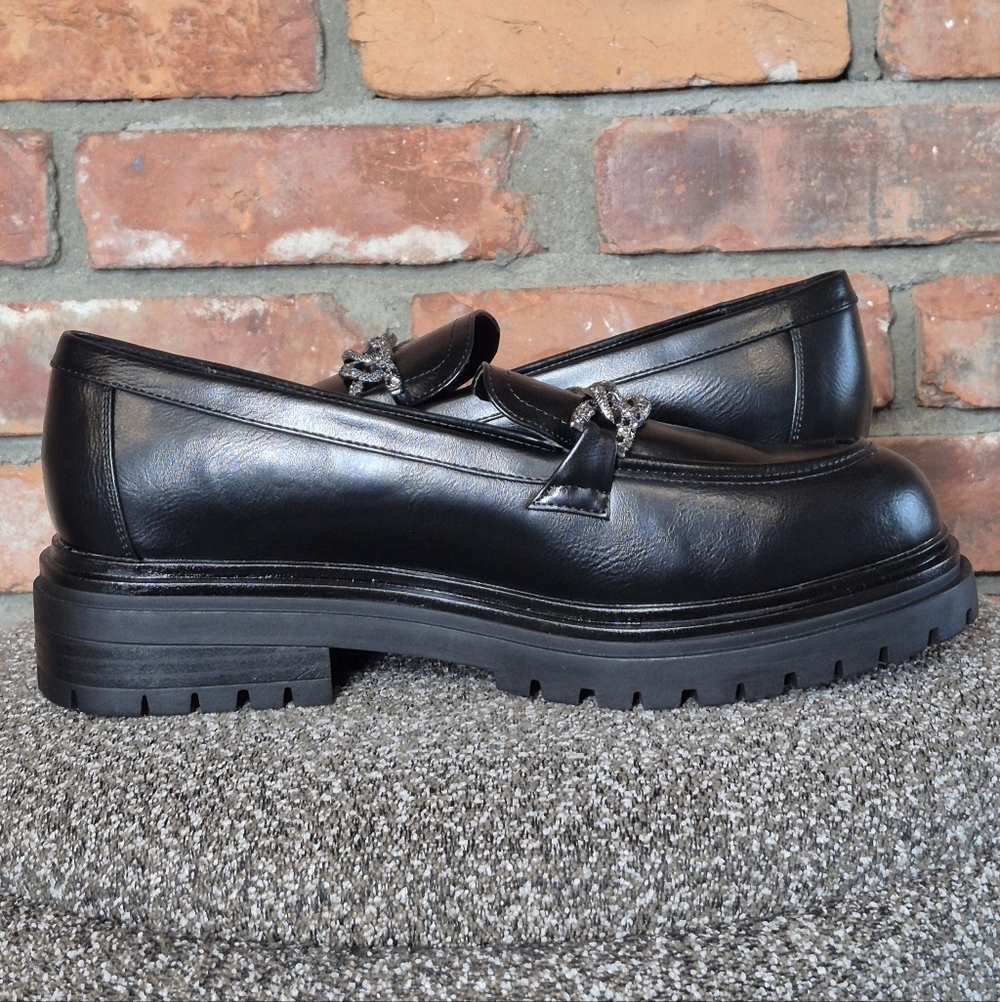 NEW Penn by Penningtons Chunky Chain Loafers Wide Width 11WW - Picture 7 of 11